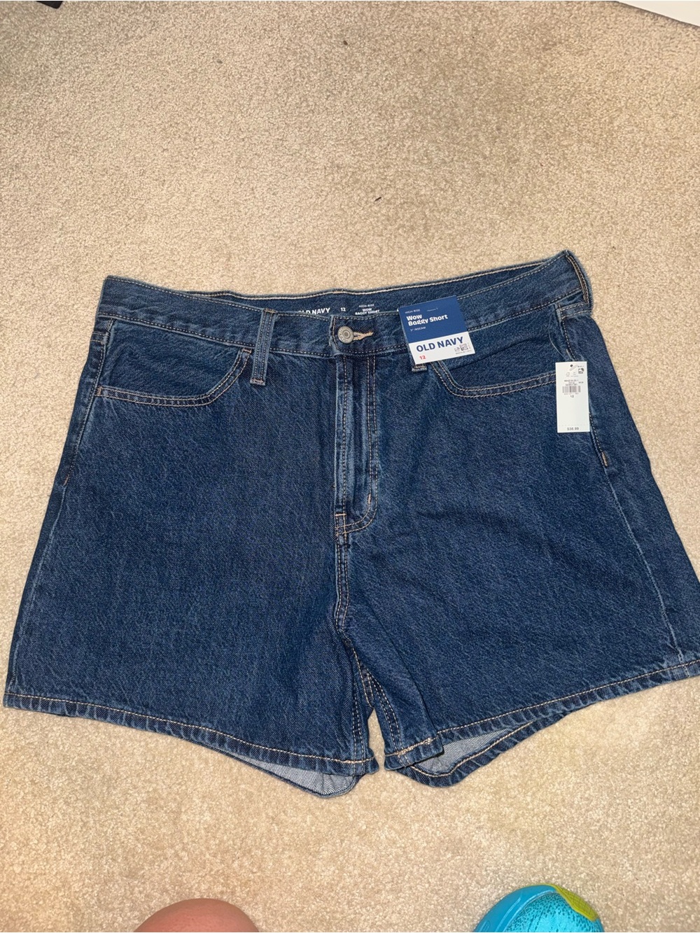 Old Navy Wow Baggy Shorts Dark Blue Denim Jeans